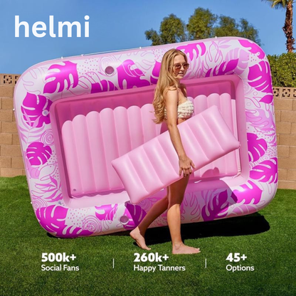the VIRAL inflatable tanning pool lounge!